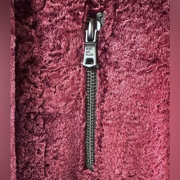 Avec Les Filles Faux Fur Moto Jacket XS - Picture 6 of 11